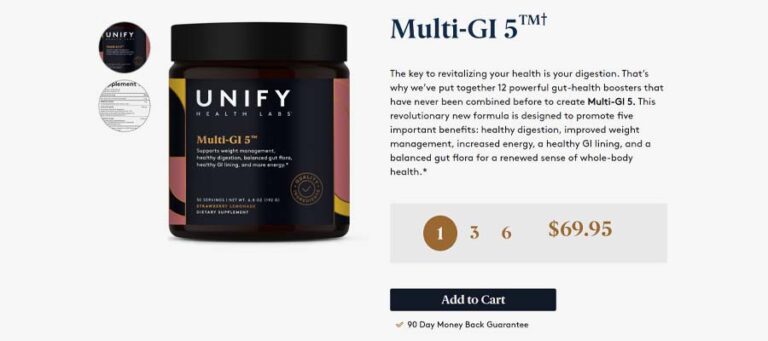 Multi-GI 5: Reviewing Unify Health Labs' Probiotic Gut Health Aid